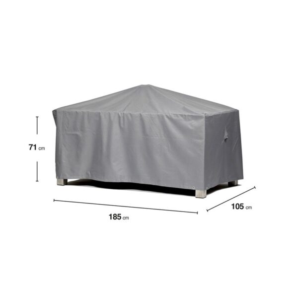 Schutzhülle GWM Premium 2.0 Gartentisch Rechteckig 185x105x71 cm Lichtgrau Oxford 600D