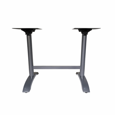 tischgestell-roma-2-doppelwange-aluminium-silber Tischgestell Roma 2 Doppelwange Aluminium silber