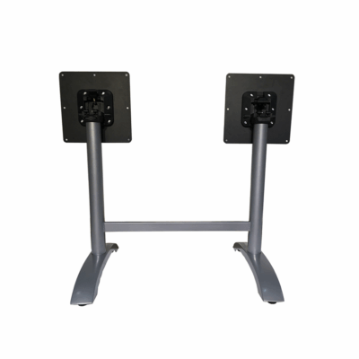 Tischgestell Roma 2 Doppelwange Aluminium silber