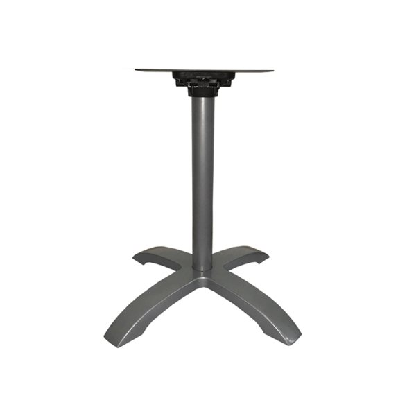 Tischgestell Roma 4 Aluminium silber klappbar