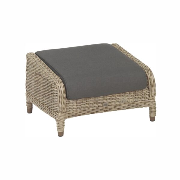 Hocker Brighton Hularo Pure mit Kissen 10 Jahre Garantie