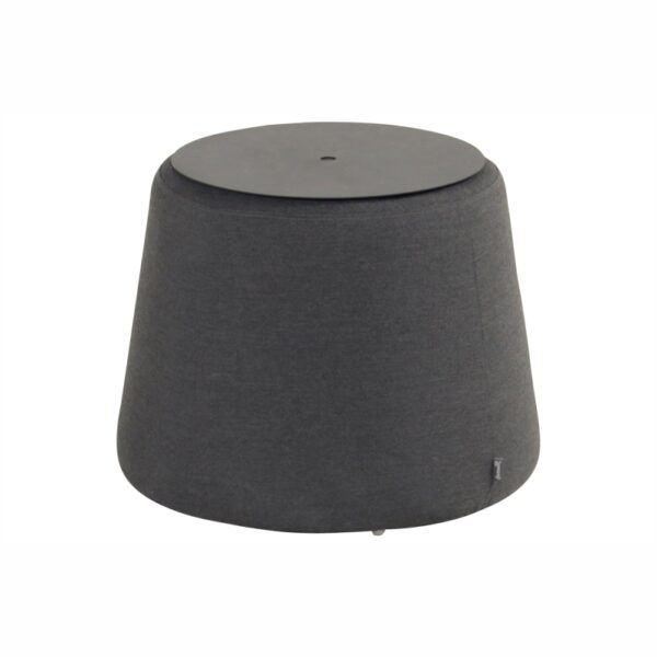 Hocker Hartman Trapez schwarz Sunbrella Aluminium 55x55x43 cm