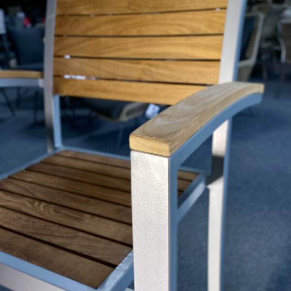 Barsessel Tophine Aluminium Teakholz Outdoor