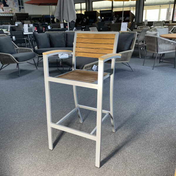 Barsessel Tophine Aluminium Teakholz Outdoor
