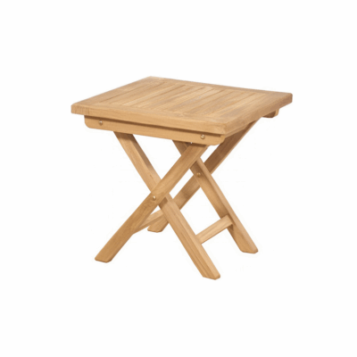 Beistelltisch Khavindo Bolero Teakholz klappbar 45×45×45 cm
