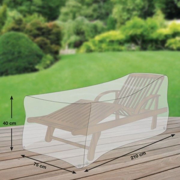 Schutzhülle GWM Premium 2.0 Gartenliege 210x75x40cm Lichtgrau