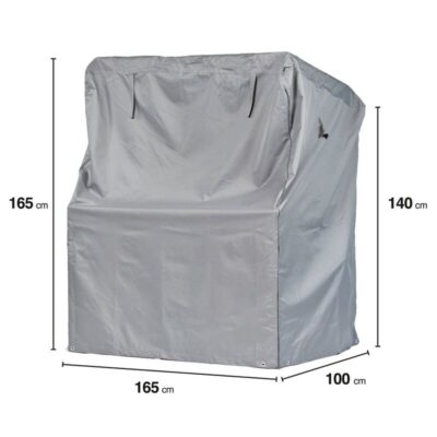 strandkorbhülle-gwm-premium-2-0-165x100x165-140 Strandkorbhülle GWM Premium 2.0 165x100x165/140 cm Lichtgrau