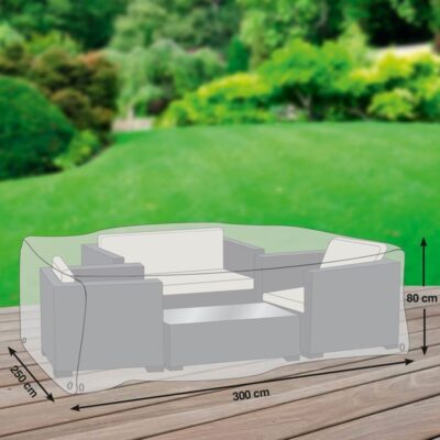 Schutzhülle GWM Premium 2.0 Loungegruppe Rechteckig 300x250x80 cm Lichtgrau