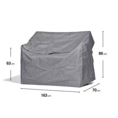 Schutzhülle GWM Premium 2.0 Gartenbank 163x70x63/86 cm Lichtgrau