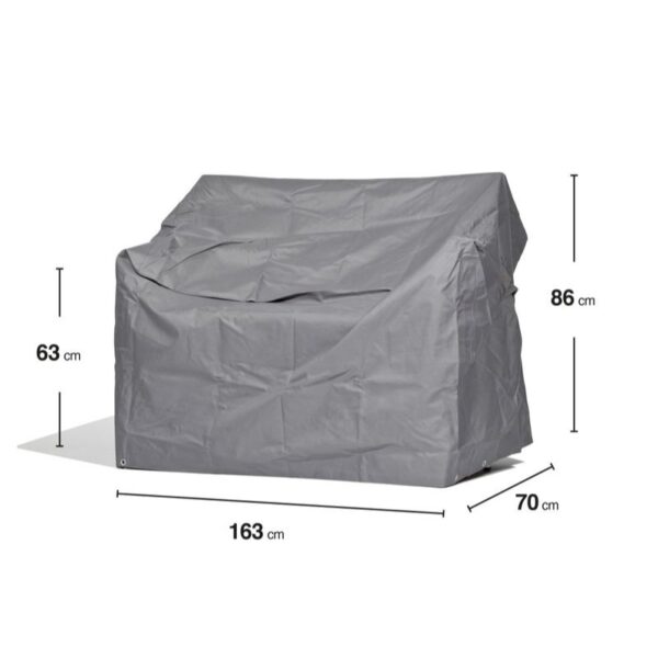 Schutzhülle GWM Premium 2.0 Gartenbank 163x70x63/86 cm Lichtgrau