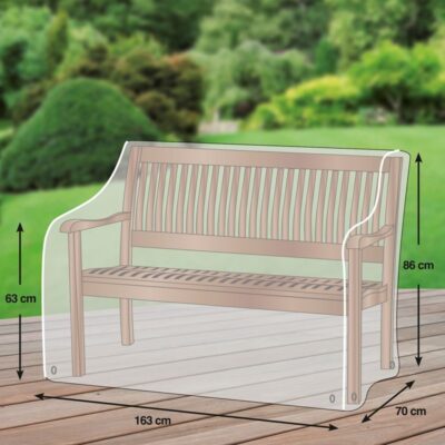 Schutzhülle GWM Premium 2.0 Gartenbank 163x70x63/86 cm Lichtgrau