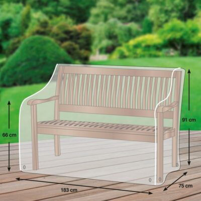 Schutzhülle GWM Premium 2.0 Gartenbank 183x75x66/91 cm Lichtgrau