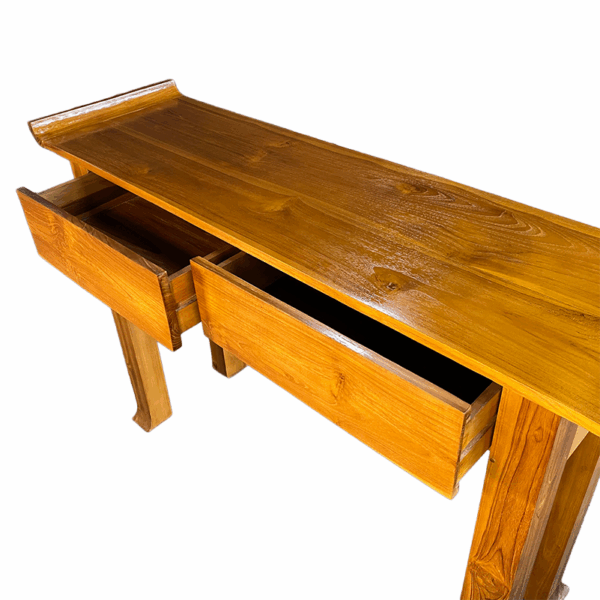 Konsole CHINA Art Teakholz Natur 120×80×35 cm