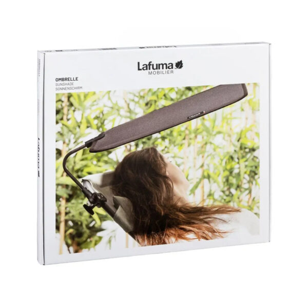 Sonnenschirm Lafuma Dralon Schwarz verstellbar UV-beständig wasserabweisend für Relaxsessel