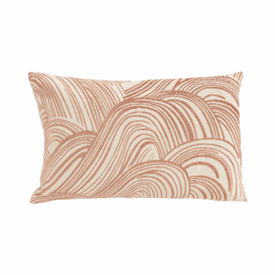 Lendenkissen Hartman Daisy Pink 55×35×14 cm mit Wellenmuster