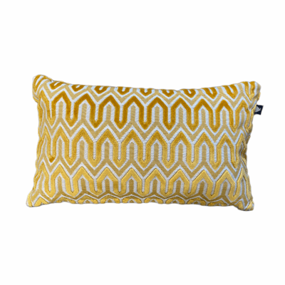 Zierkissen Hartman Cloe Yellow 50×30×14 cm mit 3D-Muster