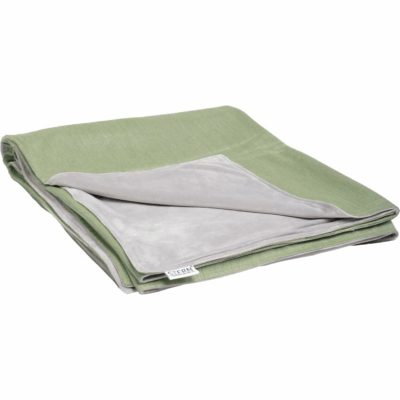 Decke STERN Farngrün Hellgrau 200×156 cm