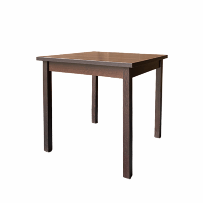 Tisch 80×80 cm aus massiver Buche in dunkler Beize