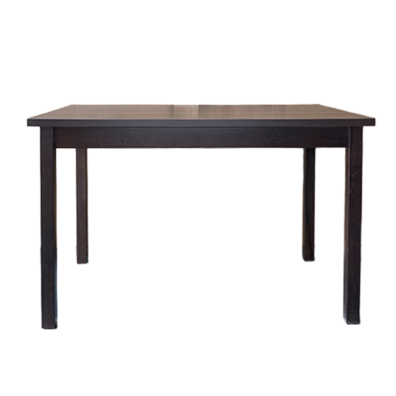 Tisch 120×80 cm aus massiver Buche in dunkler Beize