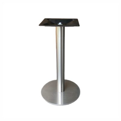 Tischgestell Edelstahl Classic mit runder Bodenplatte