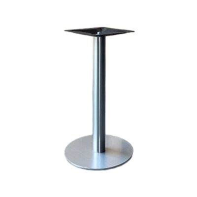 Tischgestell Edelstahl Classic mit runder Bodenplatte