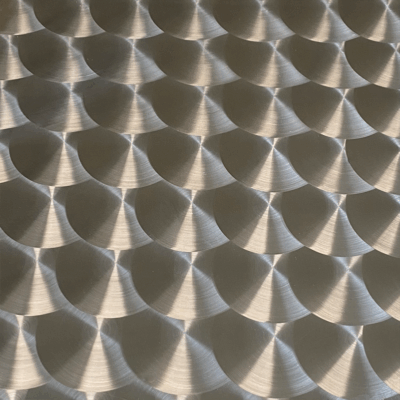 Runde Tischplatte Ø 80 cm aus Edelstahl