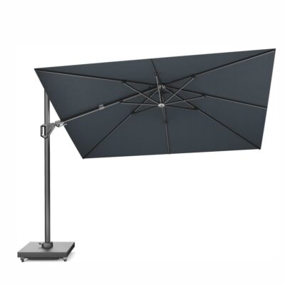 Platinum Challenger T² Ampelschirm 260×350 cm mit anthrazitem Mast und Tuch in Faded Black