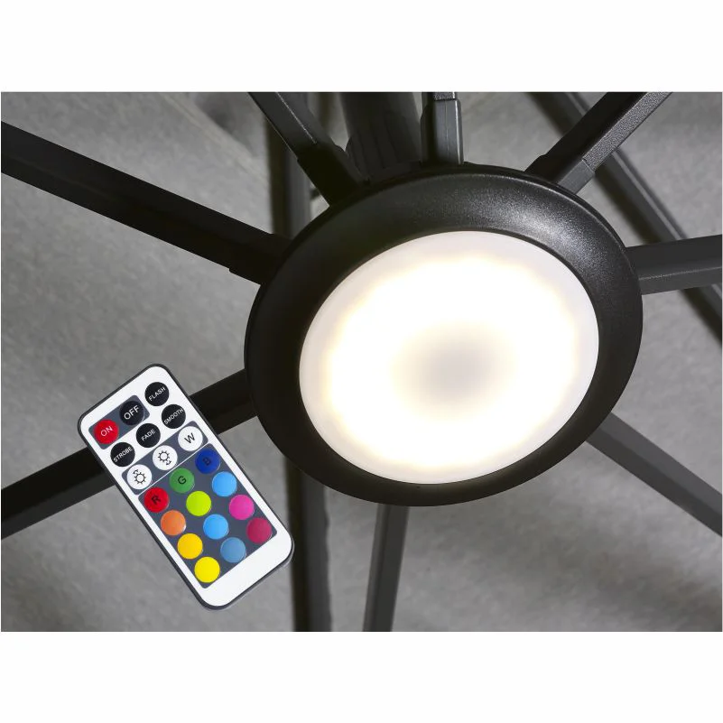 LED Licht für Mittelstockschirm Platinum mit Fernbedienung