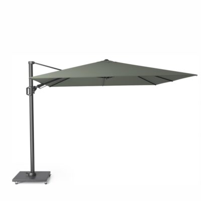 ampelschirm-platinum-challenger-t2-300×300-anthrazit-olive Platinum Challenger T² Ampelschirm 300×300 cm mit anthrazitem Mast und Tuch in Olive