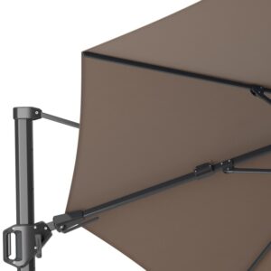 Ampelschirm Platinum Challenger T2 Ø 350 cm Anthrazit Mast Havana Tuch