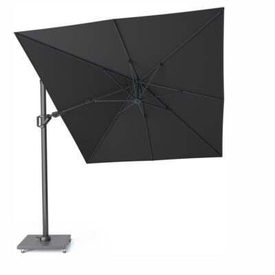 Platinum Challenger T² Ampelschirm 350×260 cm mit anthrazitem Mast und Tuch in Faded Black