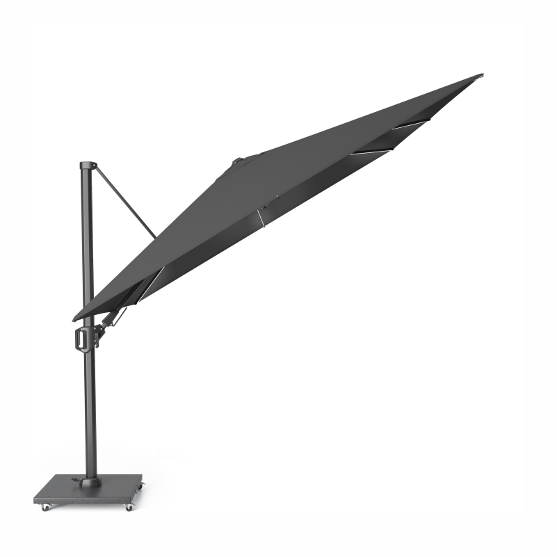 Platinum Challenger T² Glow Ampelschirm 300×300 cm mit LED-Beleuchtung in Faded Black