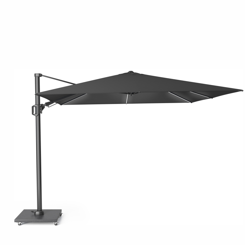 Platinum Challenger T² Glow Ampelschirm 300×300 cm mit LED-Beleuchtung in Faded Black