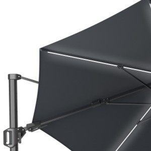 Platinum Challenger T² Glow Ampelschirm Ø 350 cm mit LED-Beleuchtung in Anthrazit