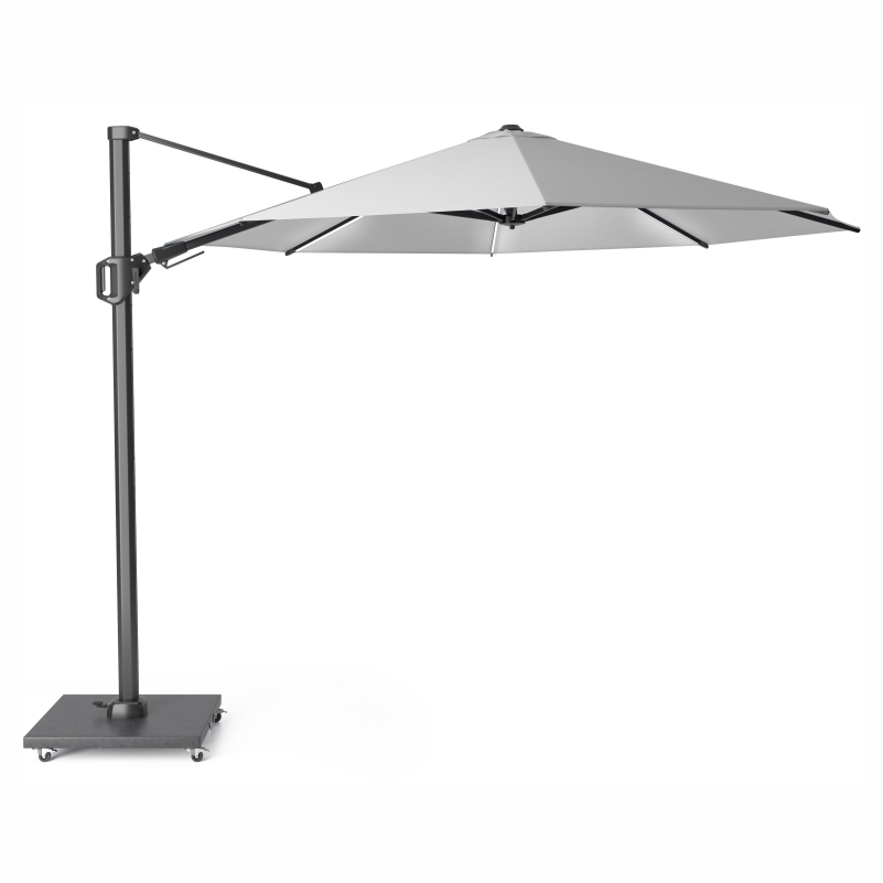 Platinum Challenger T² Glow Ampelschirm Ø 350 cm mit LED-Beleuchtung in Light Grey