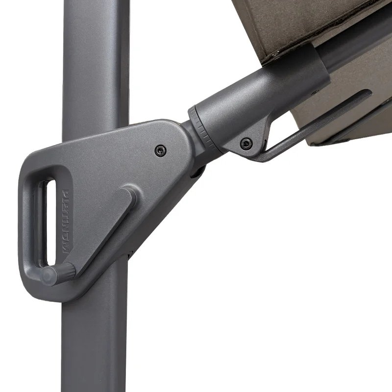 Ampelschirm Platinum Nexus T2 Anthrazit Detail Mast Gestell Kurbel