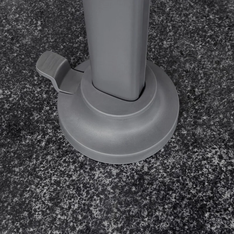 Ampelschirm Platinum Nexus T2 Anthrazit Detail Mast Gestell Kurbel