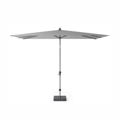 Mittelstockschirm Platinum Riva 300×200 cm Gestell Anthrazit Tuch Light Grey