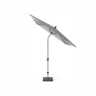 Mittelstockschirm Platinum Riva 300×200 cm Gestell Anthrazit Tuch Light Grey