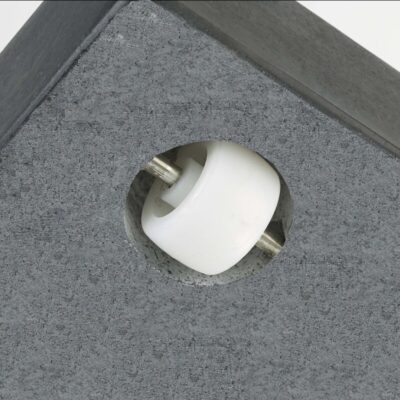 Platinum Schirmständer mit festen Rädern aus Kunststoff