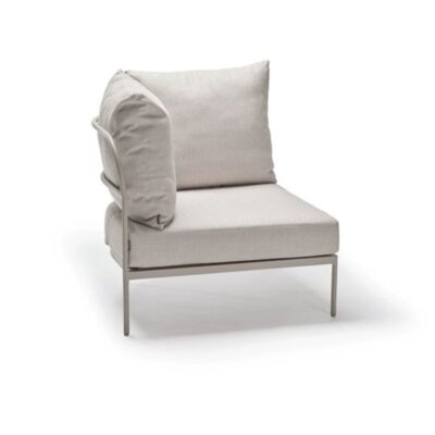 Loungemodul STERN® Coco Eckelement Aluminium greige